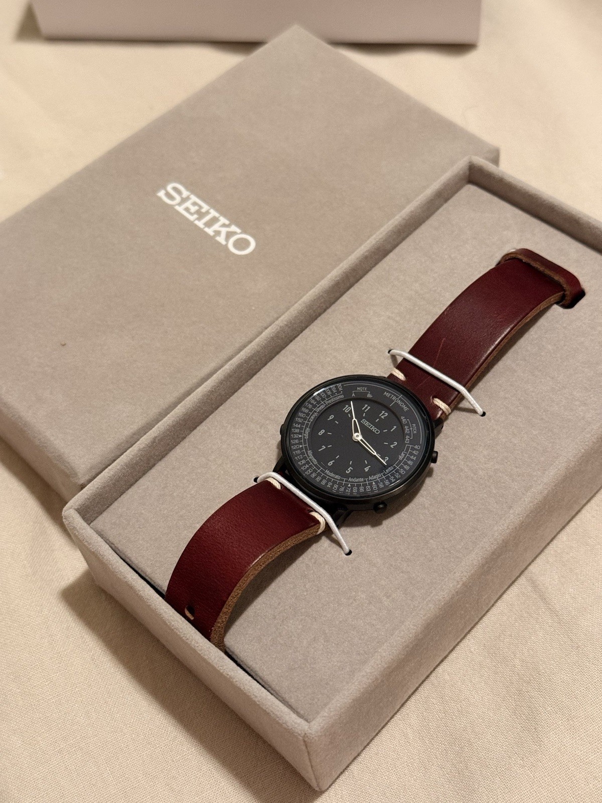 Seiko Metronome Watch SMW004A Quartz Navy Standard Japan NEW