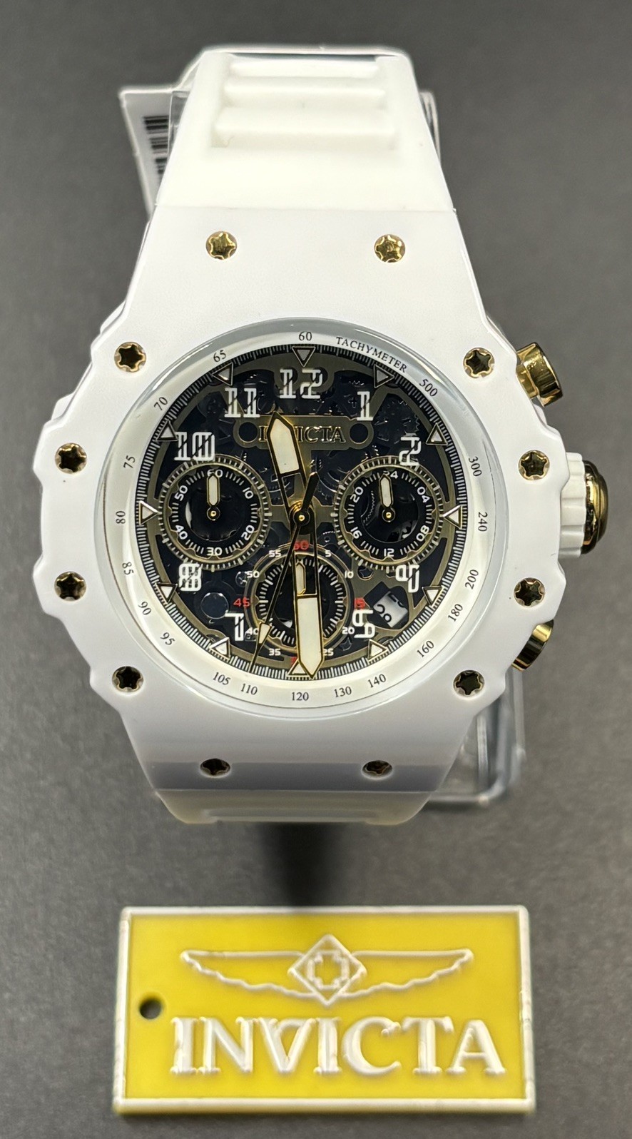 Invicta Racing Vaulthan Men’s Watch – 44mm, White – 69649 NEW IN BOX