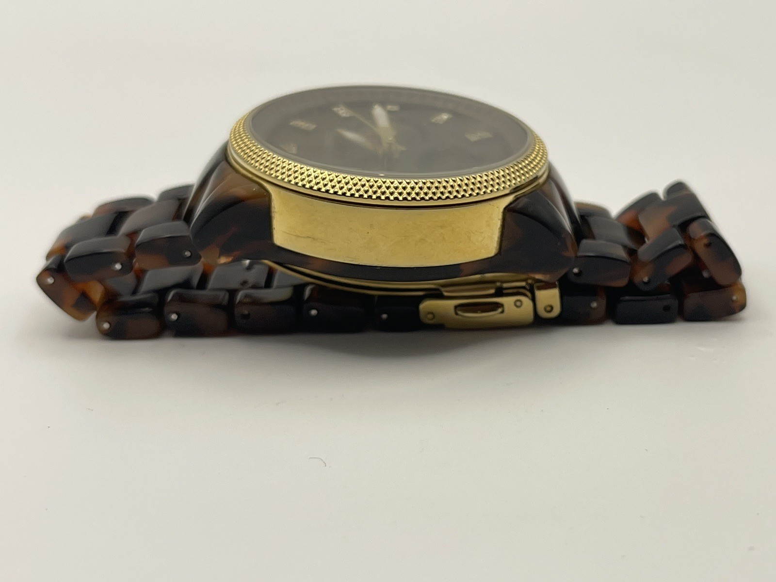 Michael Kors Quartz MK-5038 Womens Watch 37mm Tortoise Good Battery 5.25”