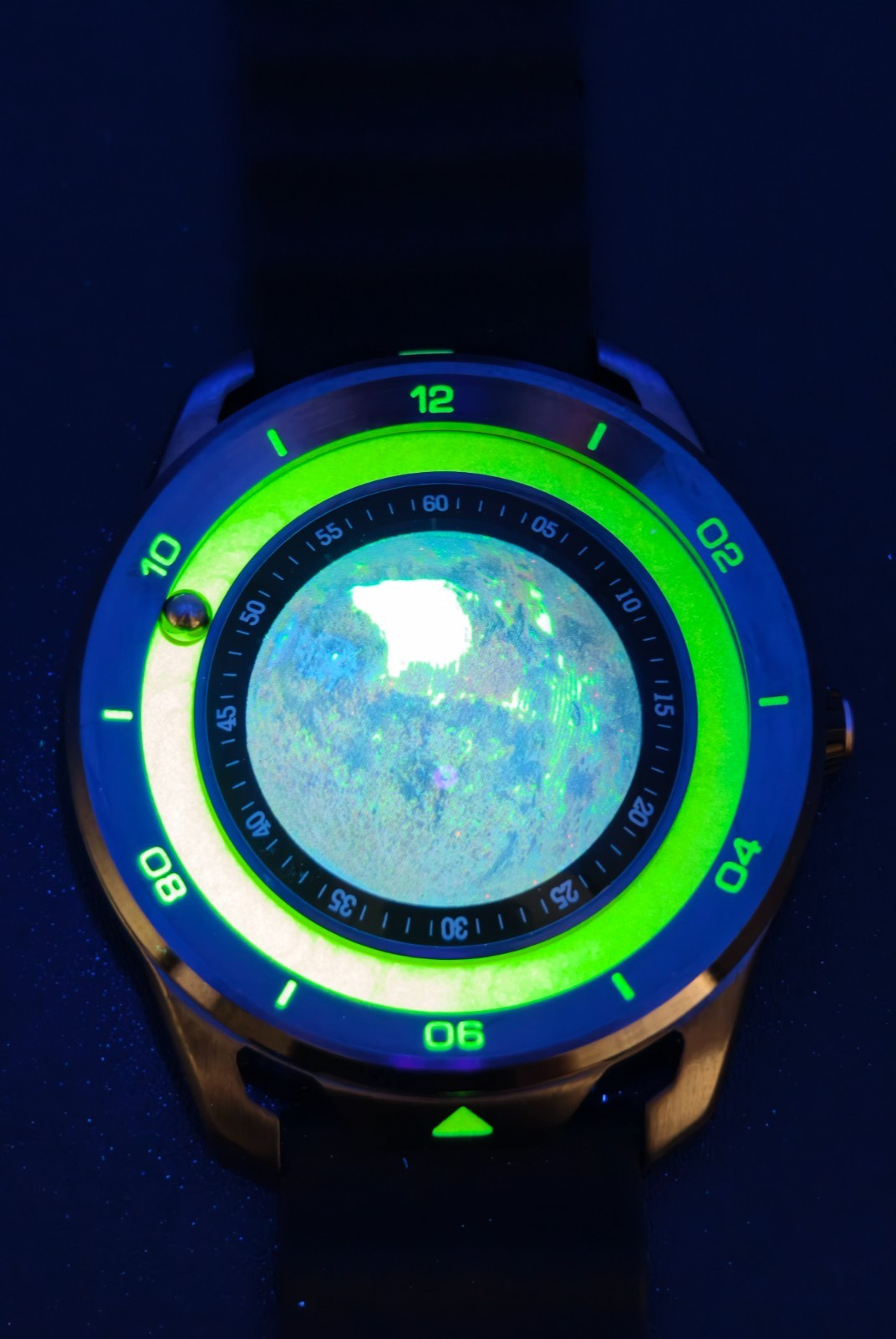 Magnet Orbit Moon Luminous Magnetic Unique Design Men Watch Silicone Strap