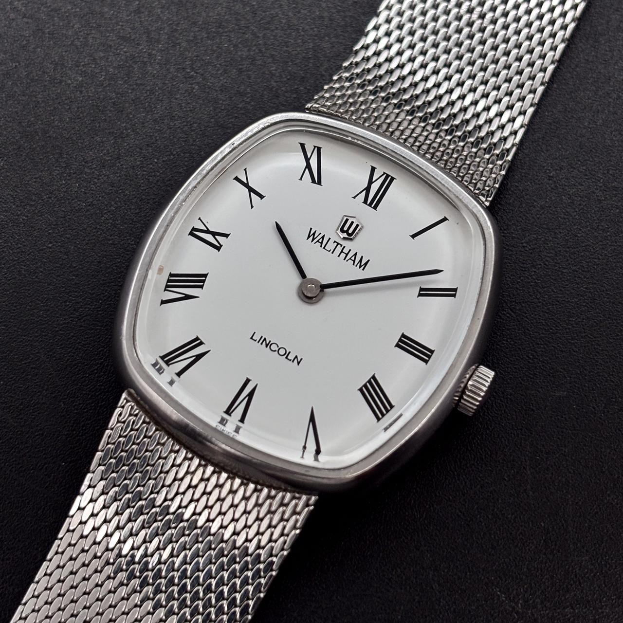 Most Rare!!! Vintage Waltham Lincoln Ellipse Manual Winding Swiss Made Men Watch