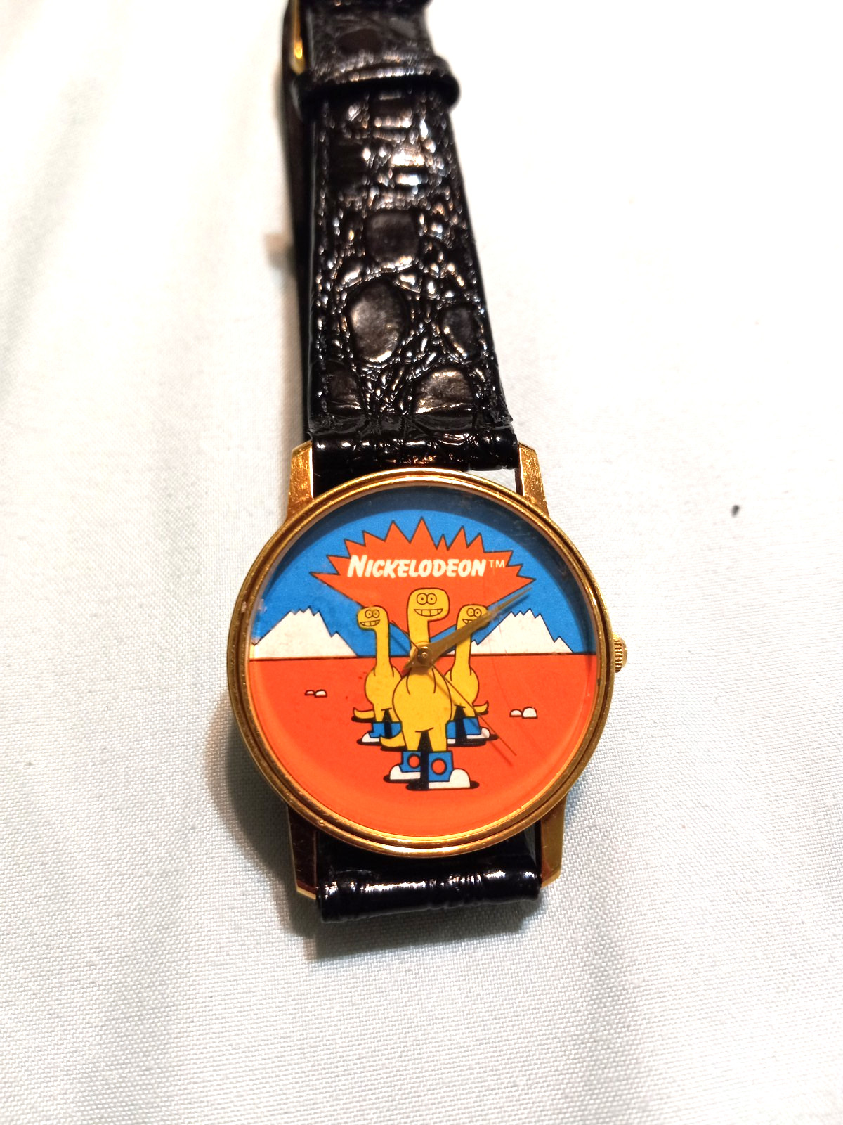 Vintage Image Watches of California Nickelodeon Do Wop A Saurus Watch