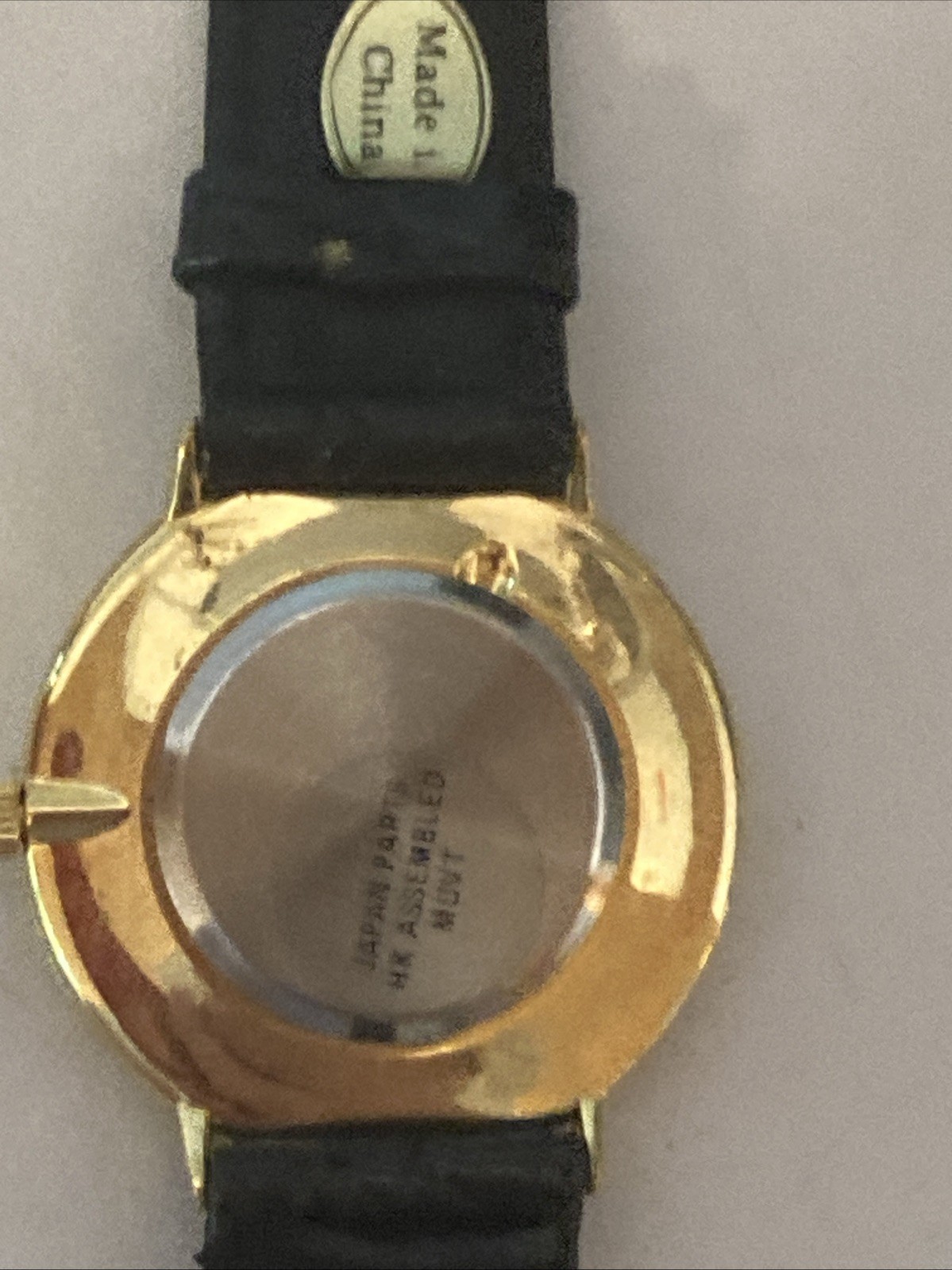 Finesse Men’s Watch Quartz Hebrew Dial Black Leather Band