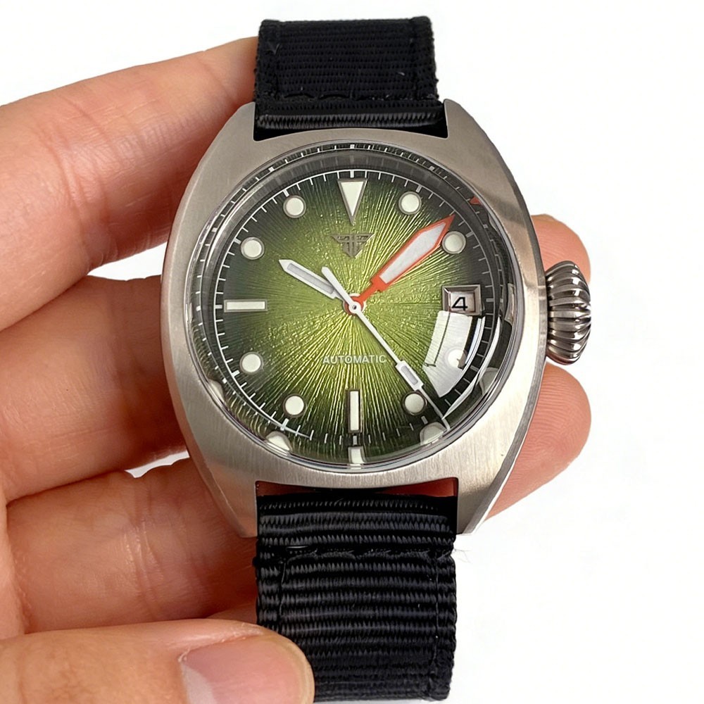 20ATM Diver Tandorio 36mm Double Domed Sapphire Glass Auto Miyota8215 Men Watch