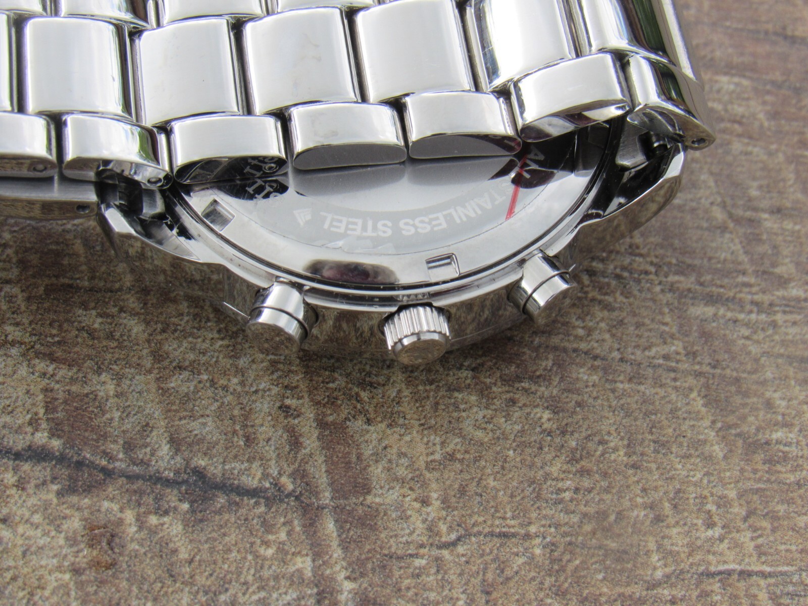 NEW SILPADA Stainless Steel Silver CZ Baguettes Finishing Touch Watch T2956 2956