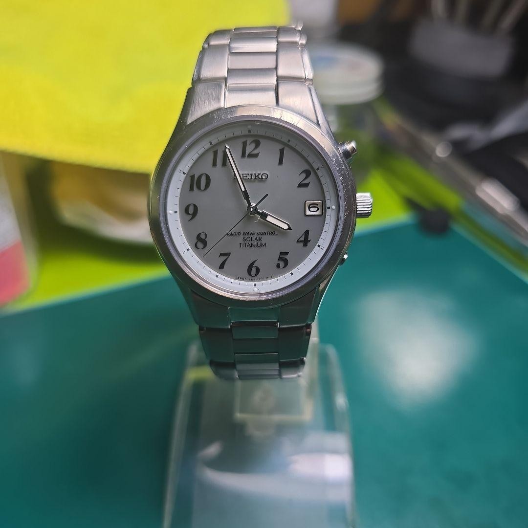 SEIKO SOLAR TITANIUM 7B22-0ad0 Radio-Controlled Watch