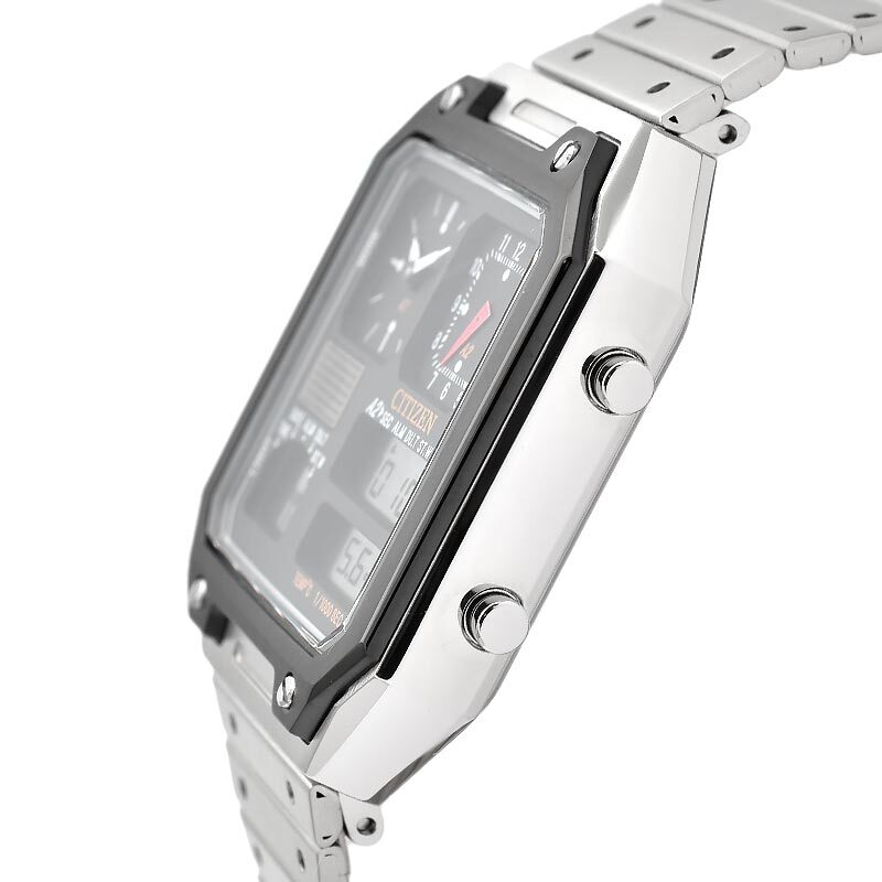 CITIZEN COLLECTION JG2126-69E RECORD LABEL Thermo Sensor Watch Ana-Digi Temp