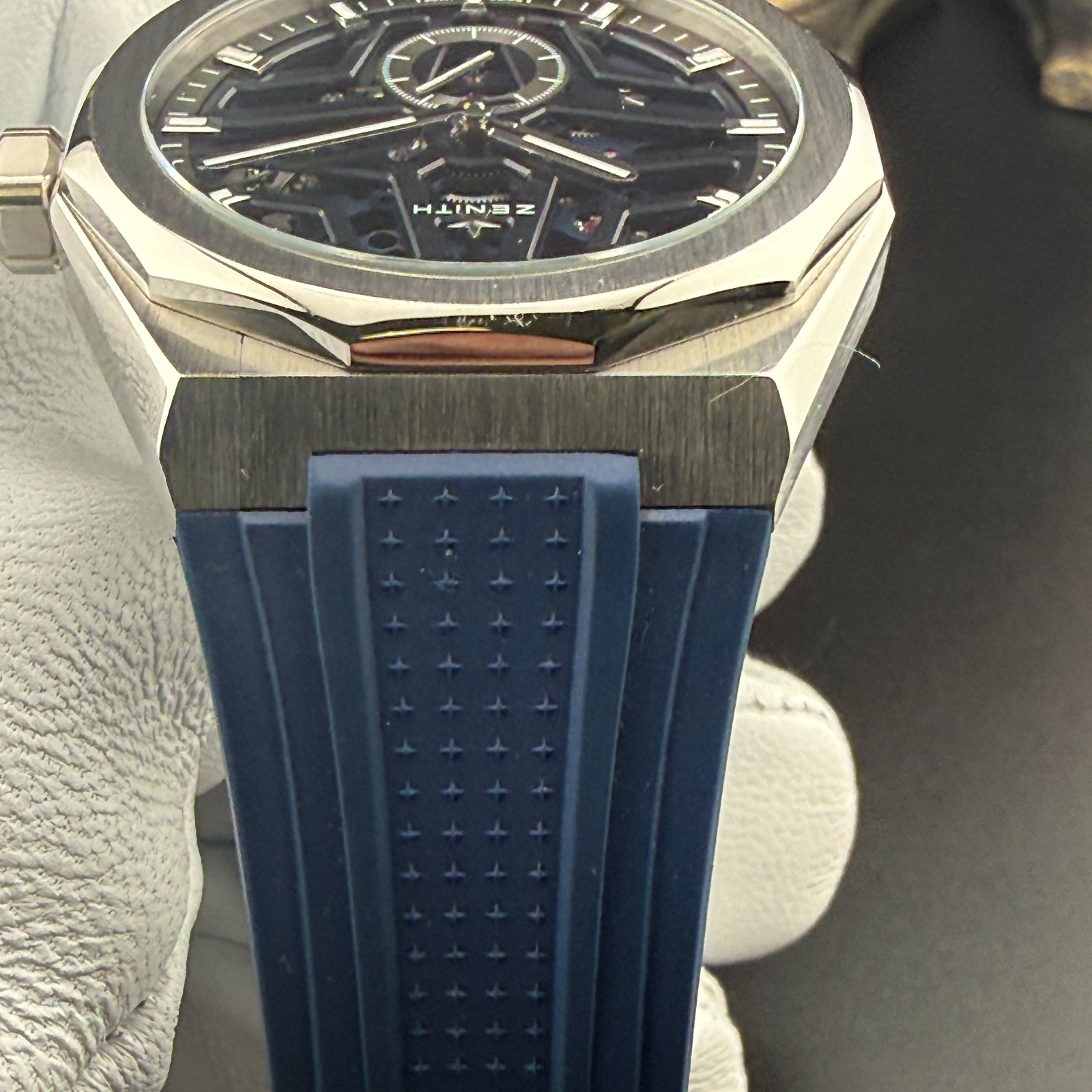 Zenith Defy Skyline Skeleton Blue 03.9300.3620/79.I001 El Primero 41mm Excellent