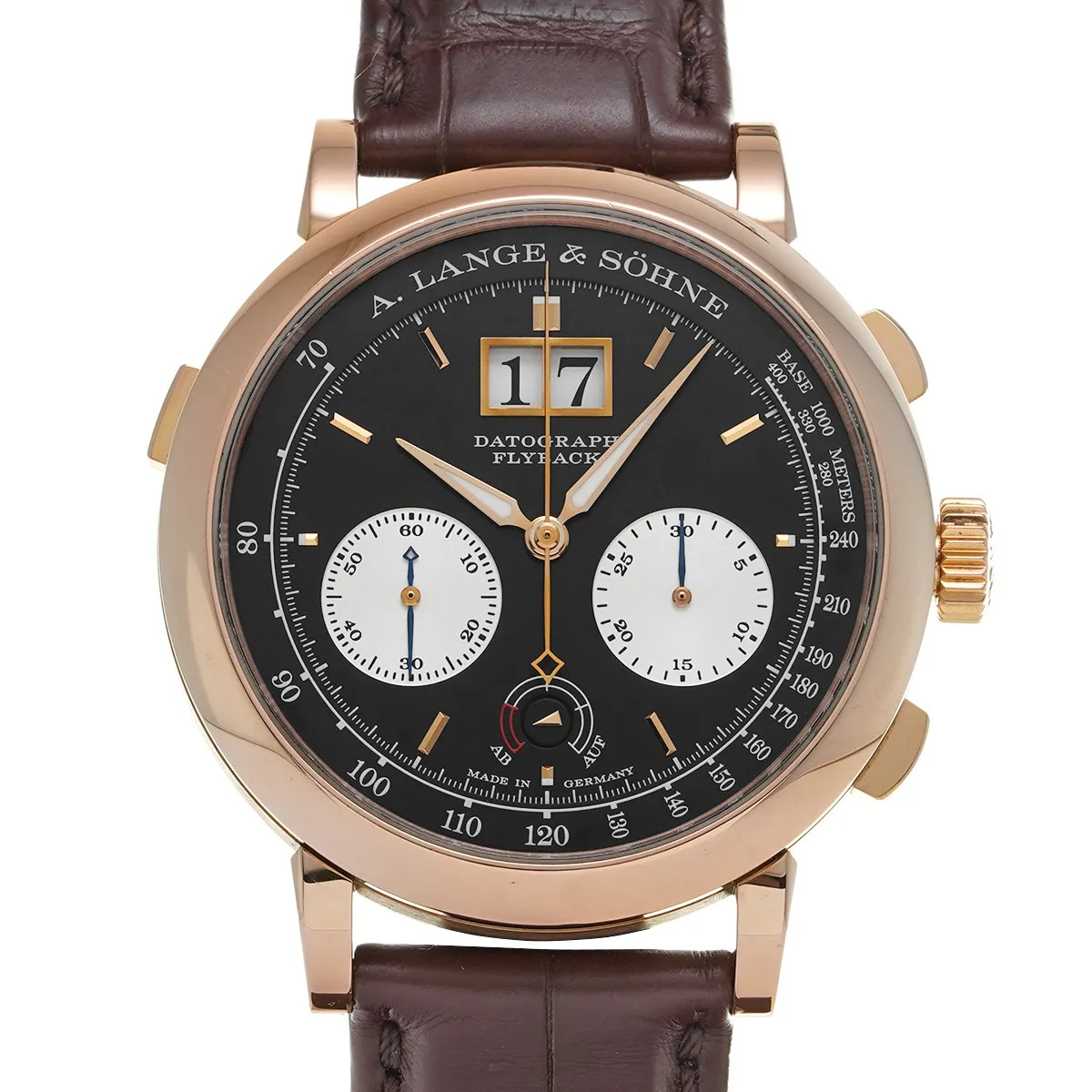 A. Lange and Sohne Datograph 405.031 41mm Black / Silver #WW057
