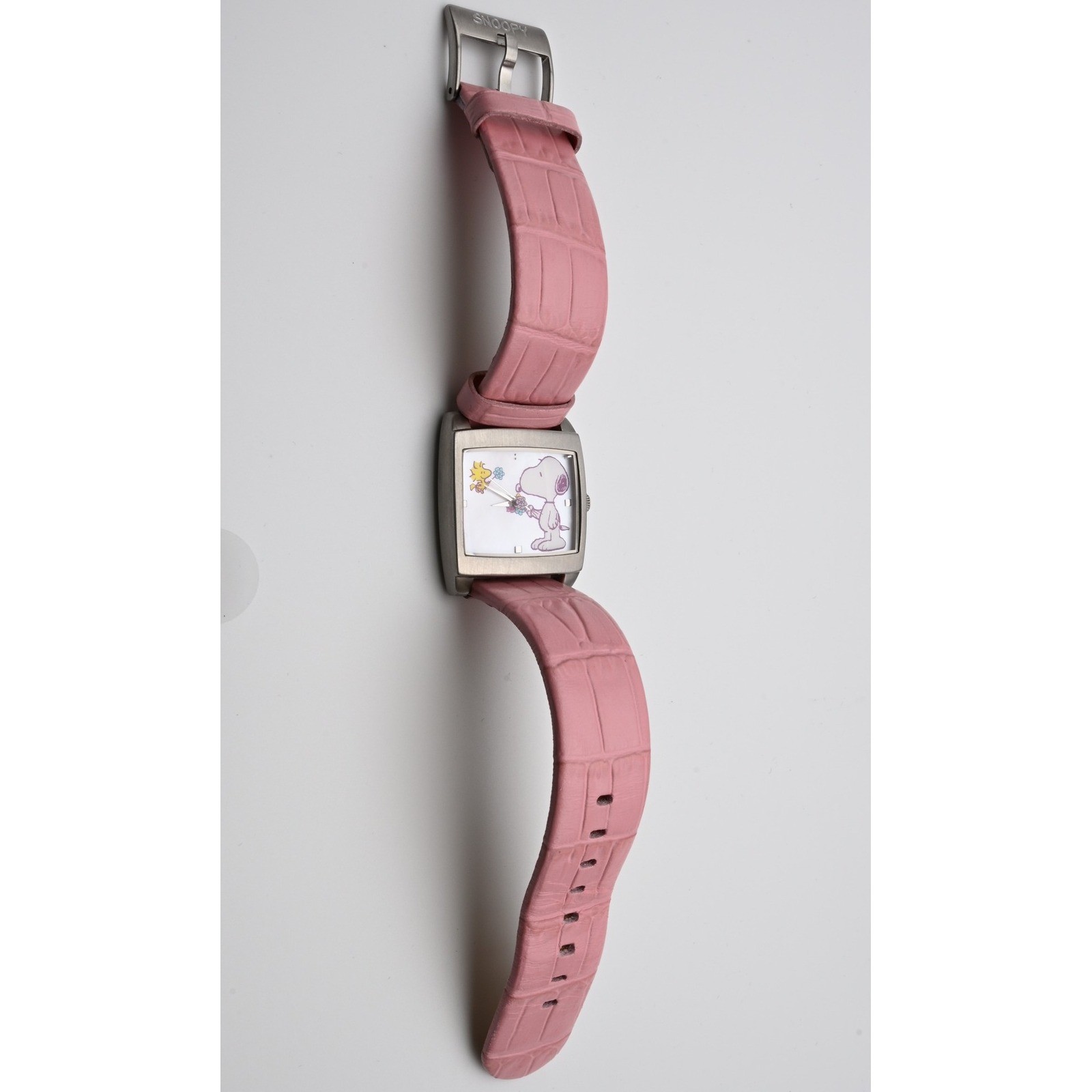 Rare Fossil Limited Edition Snoopy Watch Pink Leather Peanuts Box 416/2000