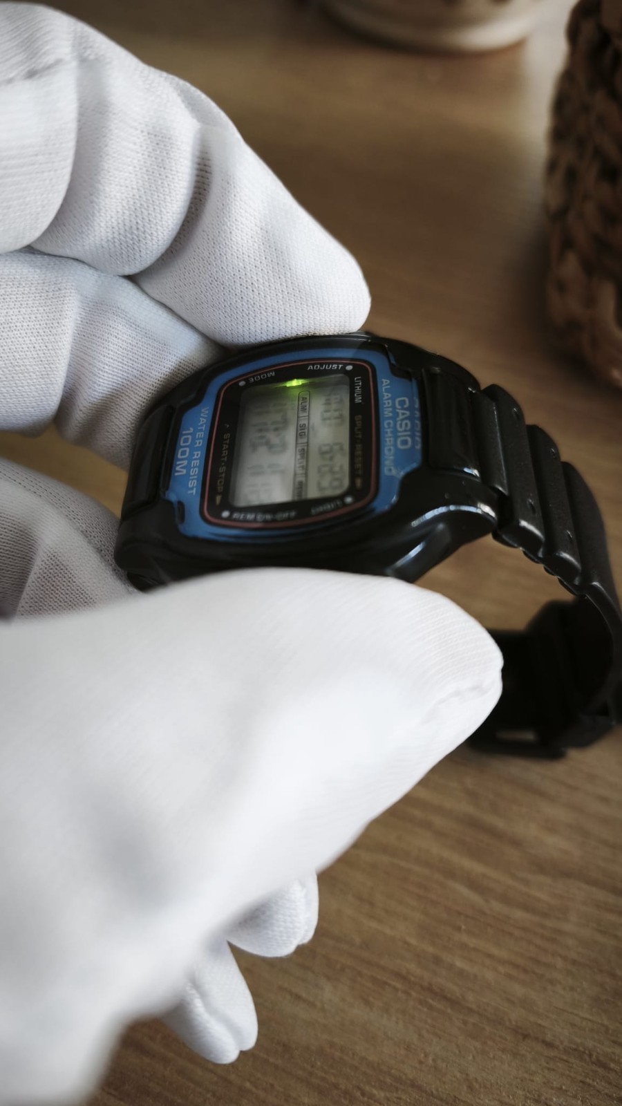 Casio Lithium Alarm Chrono Module1000 W-726 Digital Vintage Watch