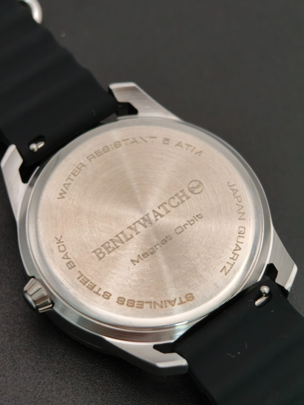 Magnet Orbit Moon Luminous Magnetic Unique Design Men Watch Silicone Strap