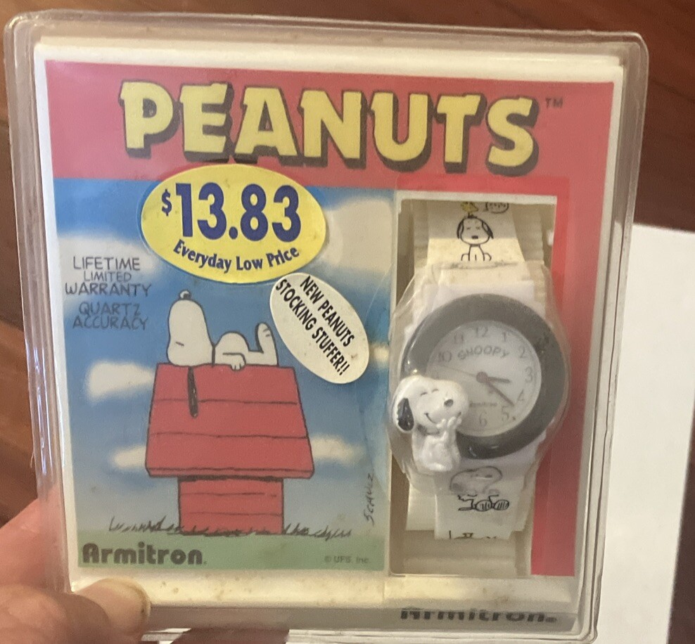 NIB Vintage PEANUTS SNOOPY Armitron Watch Sealed Lifetime Warranty