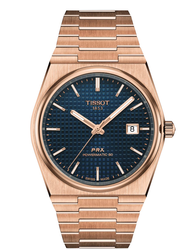 Unused TISSOT PRX Powermatic 80 T137.407.33.041.00 Blue Men’s Watch in Box