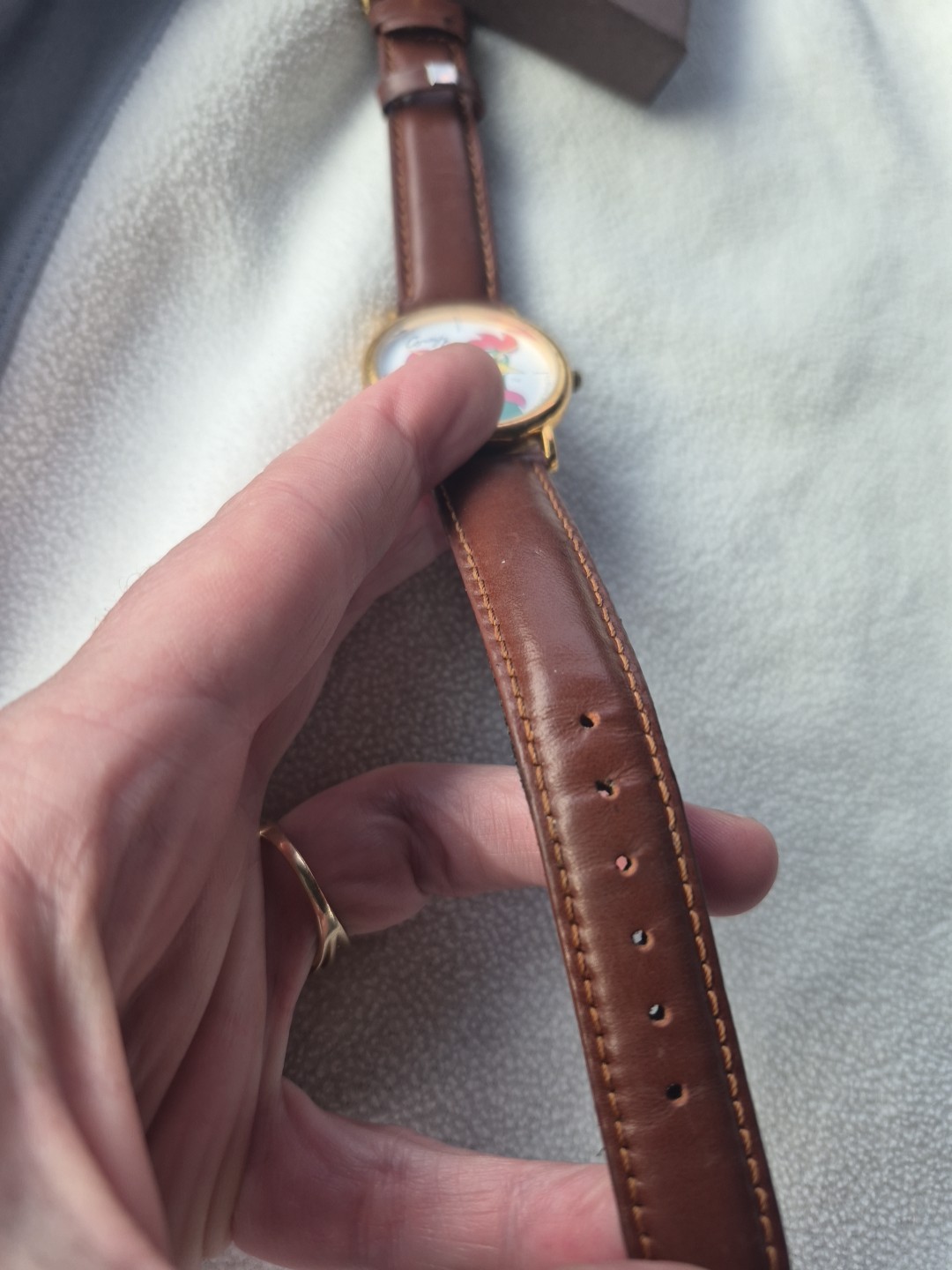 Vintage 1996 Unisex Kellogg’s Corn Flakes «Corny» Gold Tone 33mm Watch