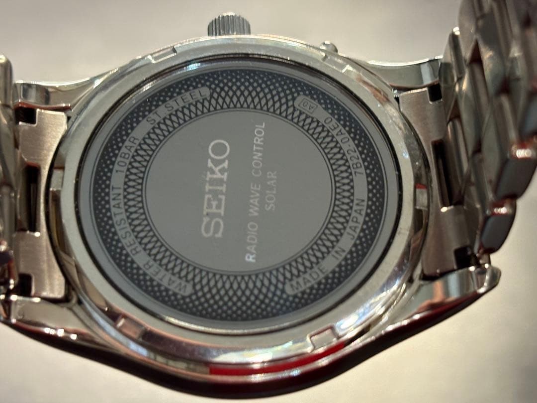 Solar Radio White Mother of Pearl Roman Seiko Dolce Manufactured in October ’05