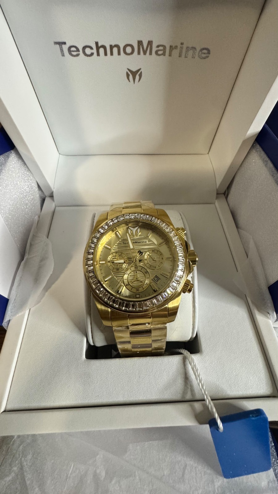 TechnoMarine Cruise Quartz Chronograph Date Sport 45mm 200m Wristwatch w/ Box