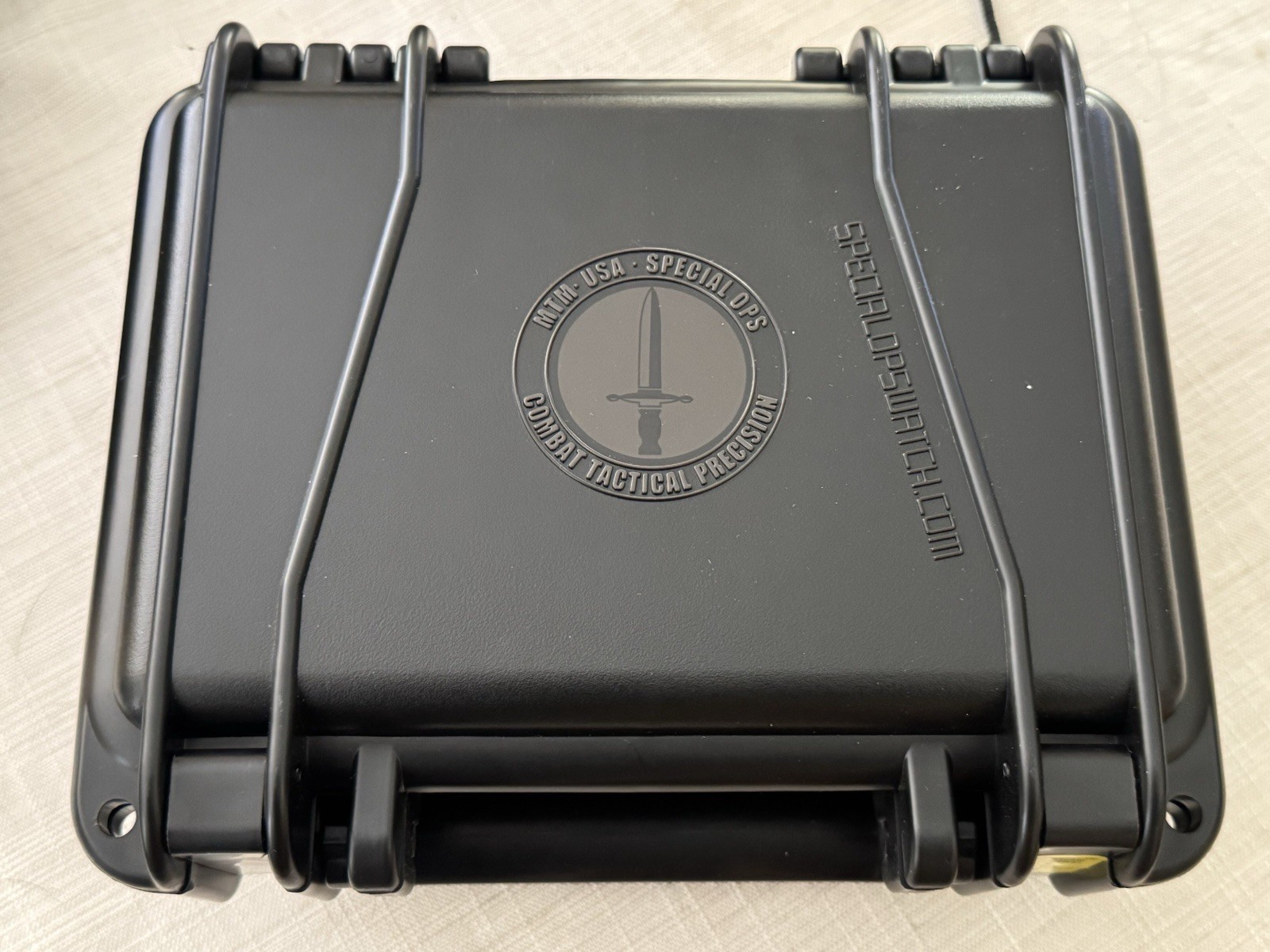 MTM SPECIAL OPS USA SILENCER PVD DLC GRAY TACTICAL STEEL 45MM 100M LIGHTS ALARM