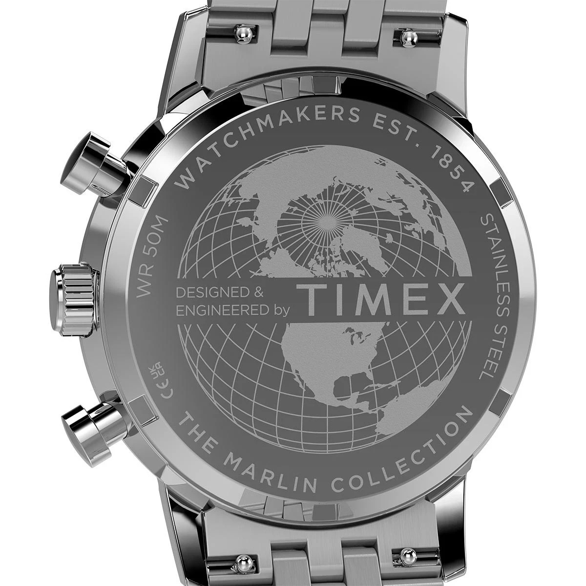 New Timex Mens Marlin Ice Blue Chronograph Watch TW2Y66500