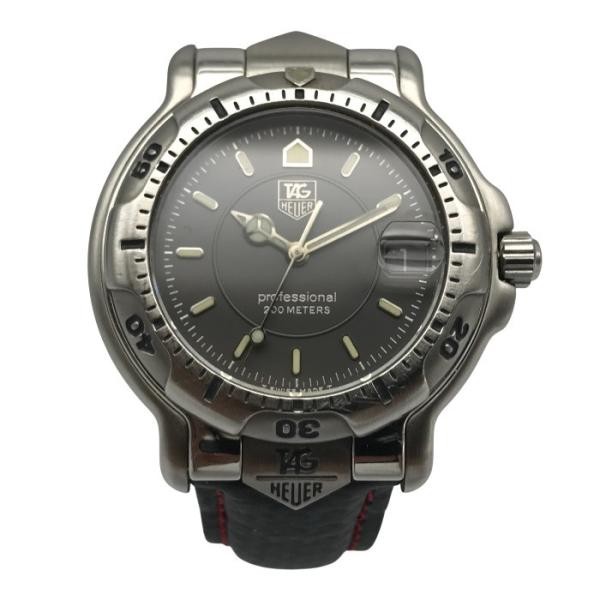 Tag Heuer 6000 Series Professional Watch Mens Analog Quartz Date Silver Used