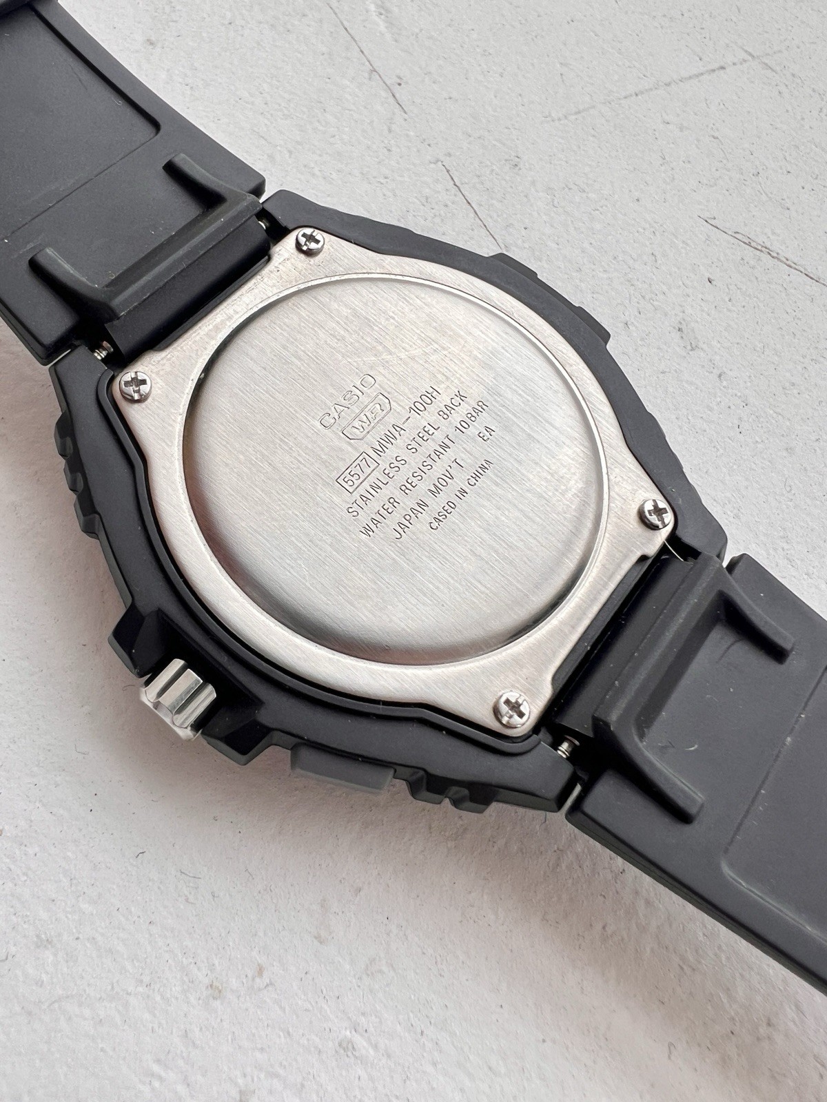 Casio Illuminator Quartz 100m WR Black Watch MWA100HB-1AV