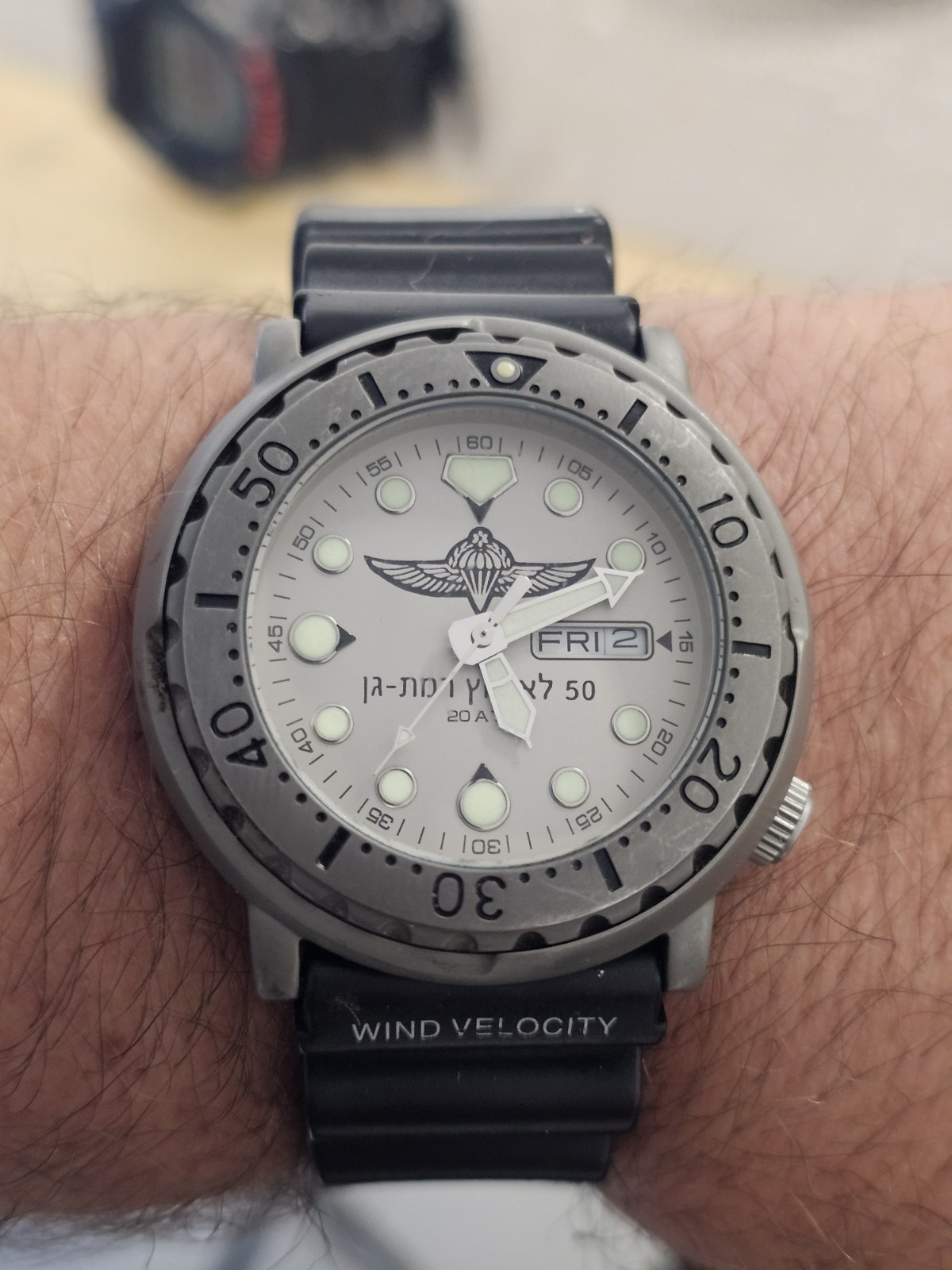 ADI 221 Diver 200M Israel IDF Paratroopers Brigade Quartz Military Watch