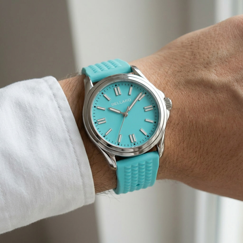 BELLARO Core – Ice Blue – NH35 Automatic – Sapphire Crystal Ice Blue Dial