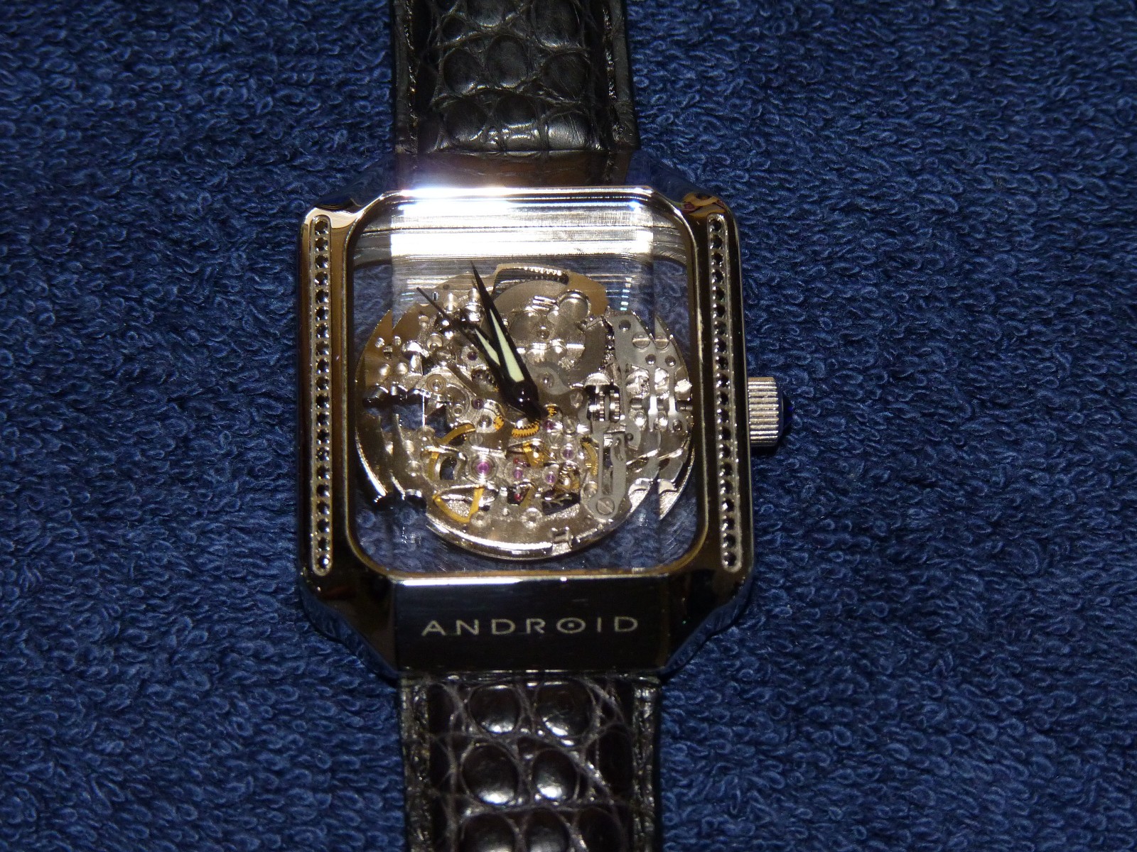Android Aragon Mystique Automatic Skeleton Men’s Leather Watch Anniversary