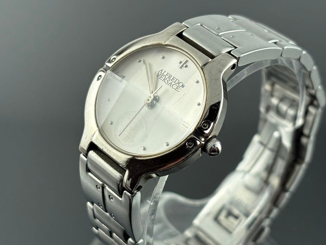 ALFREDO VERSACE Ladies Quartz Watch V-808S Battery Replaced Working USA
