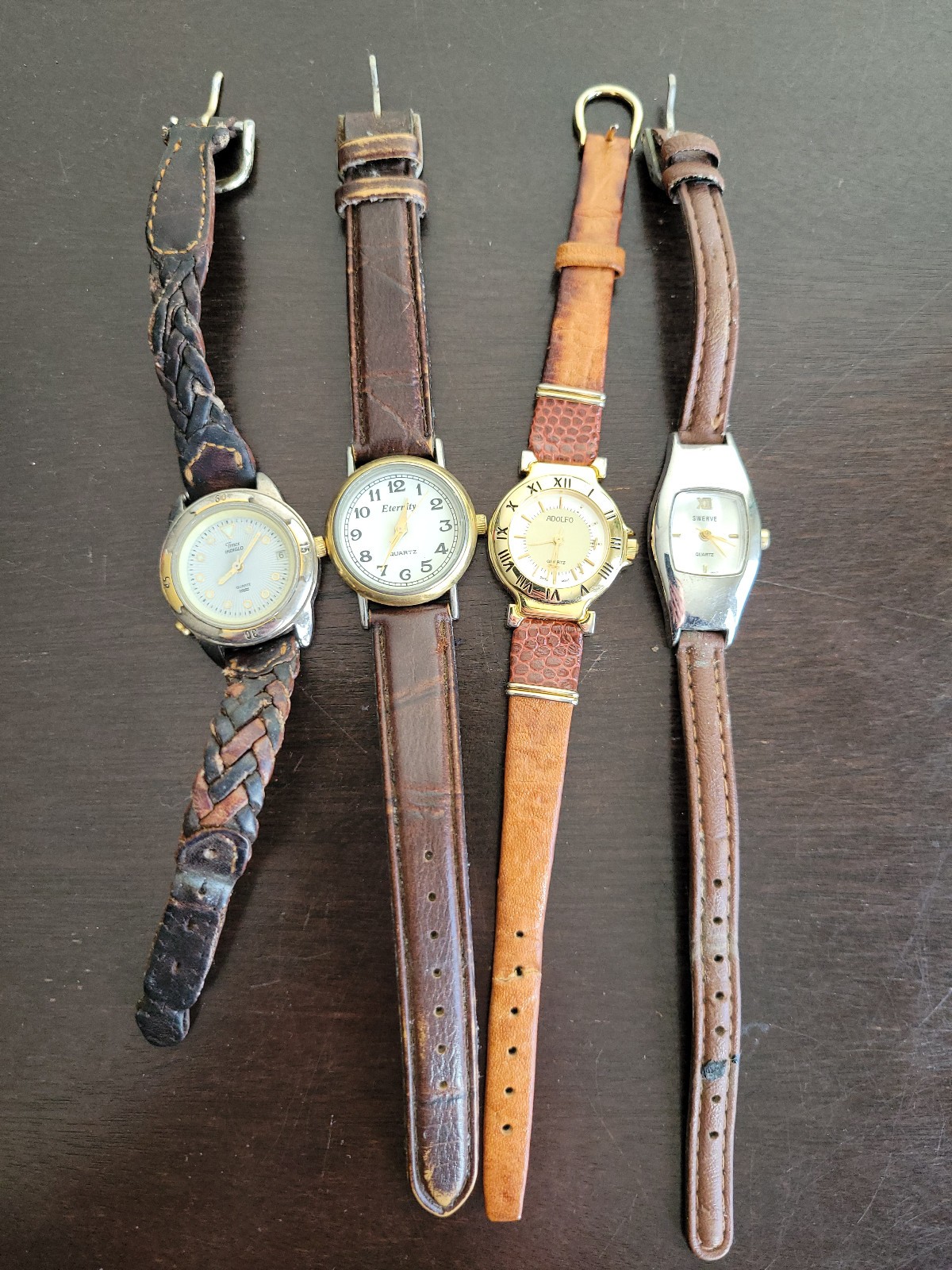 Lot of 16 mixed wrist watches various brands for parts or repair