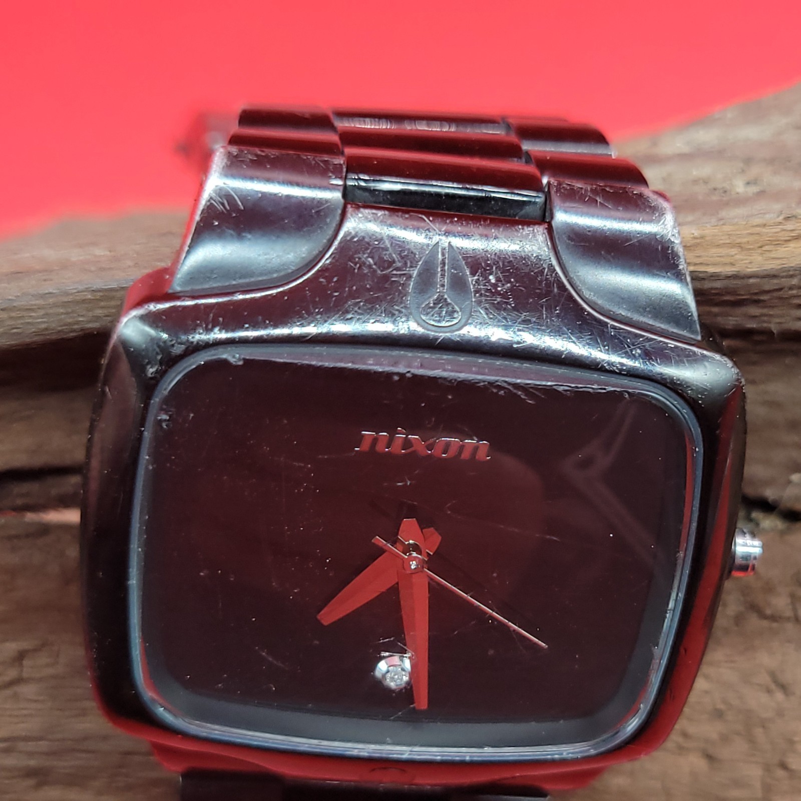 Nixon THE PLAYER YES IT’S REAL Black Dial Analog Quartz Tested & Works