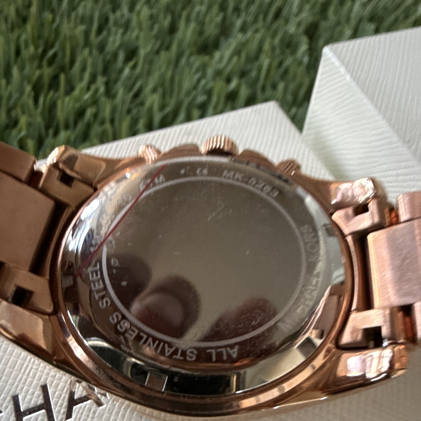 Michael Kors MK5263 Rose Gold Quartz Chronograph Date 38mm 50m Box Manual