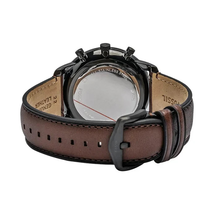 Fossil Men’s Neutra Quartz Dark Brown Dial Watch – FS6163 NEW