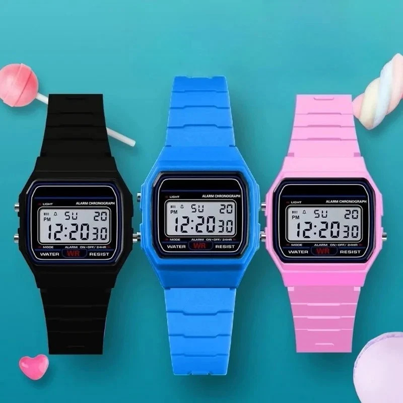 ✅ F91W Classic Digital Resin Strap Watch Chronograph Stopwatch Unisex Sport ✅