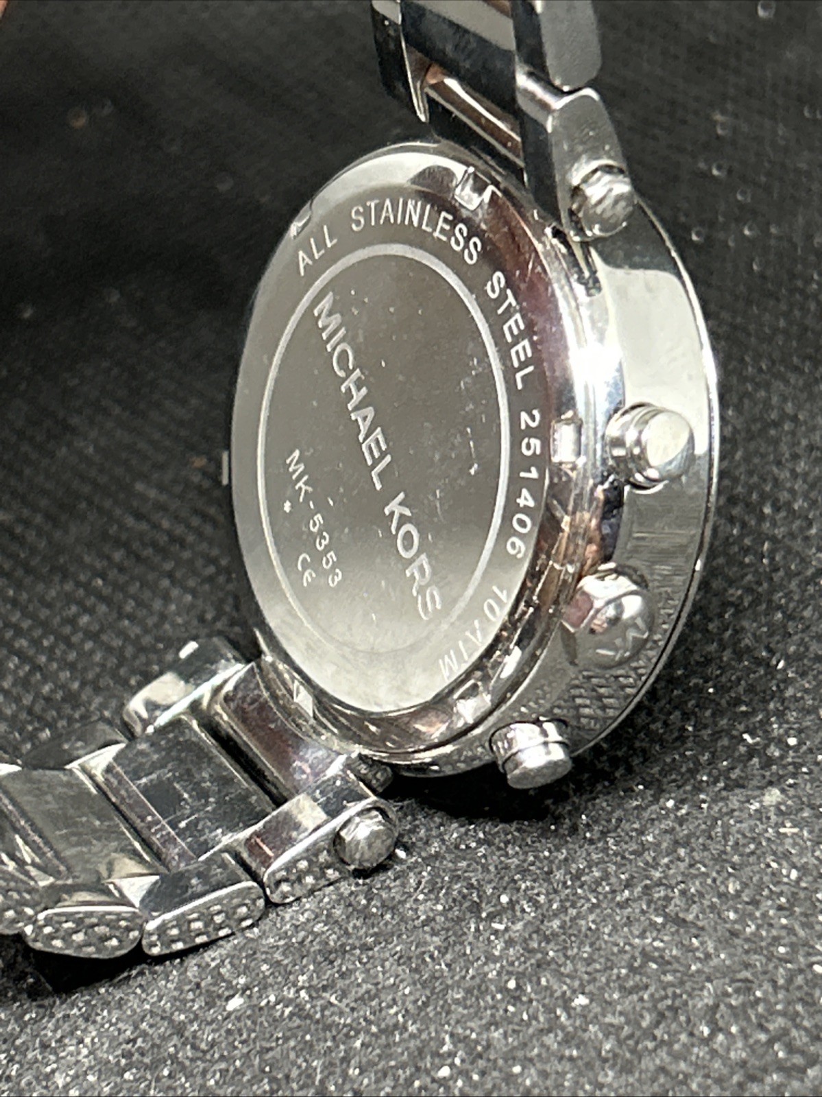 Michael Kors Parker Crystal Pave Chronograph Wristwatch MK5353 ~ SS-275