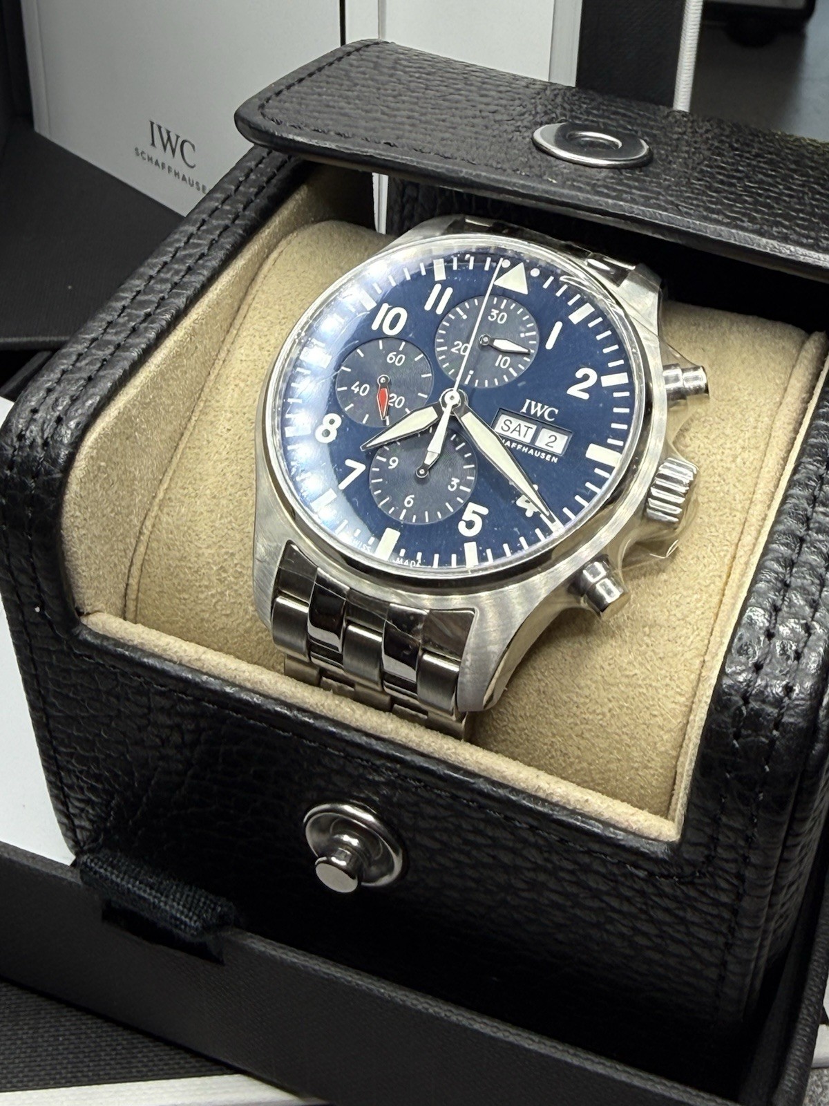 IWC Pilot’s Watch Blue Men’s Watch – IW377717
