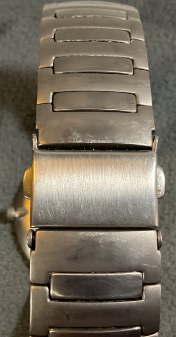 SKAGEN DENMARK MEN’S SLIM ALL TITANIUM 33mm WATCH 418LTXN WR 30m NEW BATTERY