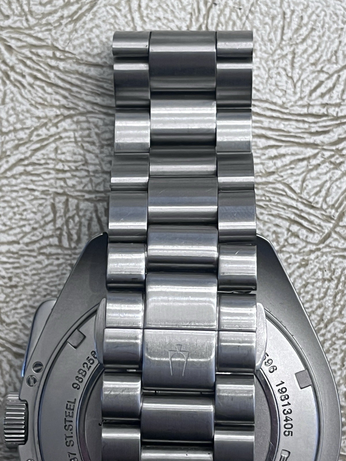 Bulova Lunar Pilot Mens Chronograph 96b258 Silver Tone Stainless Steel Watch