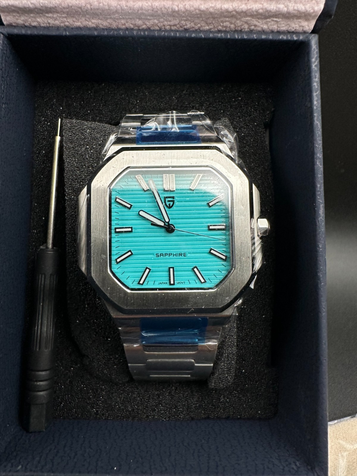 Pagani Design 42mm Quartz VH31 Men’s Watch Sky Blue Stainless PD-YS109 Cubitus