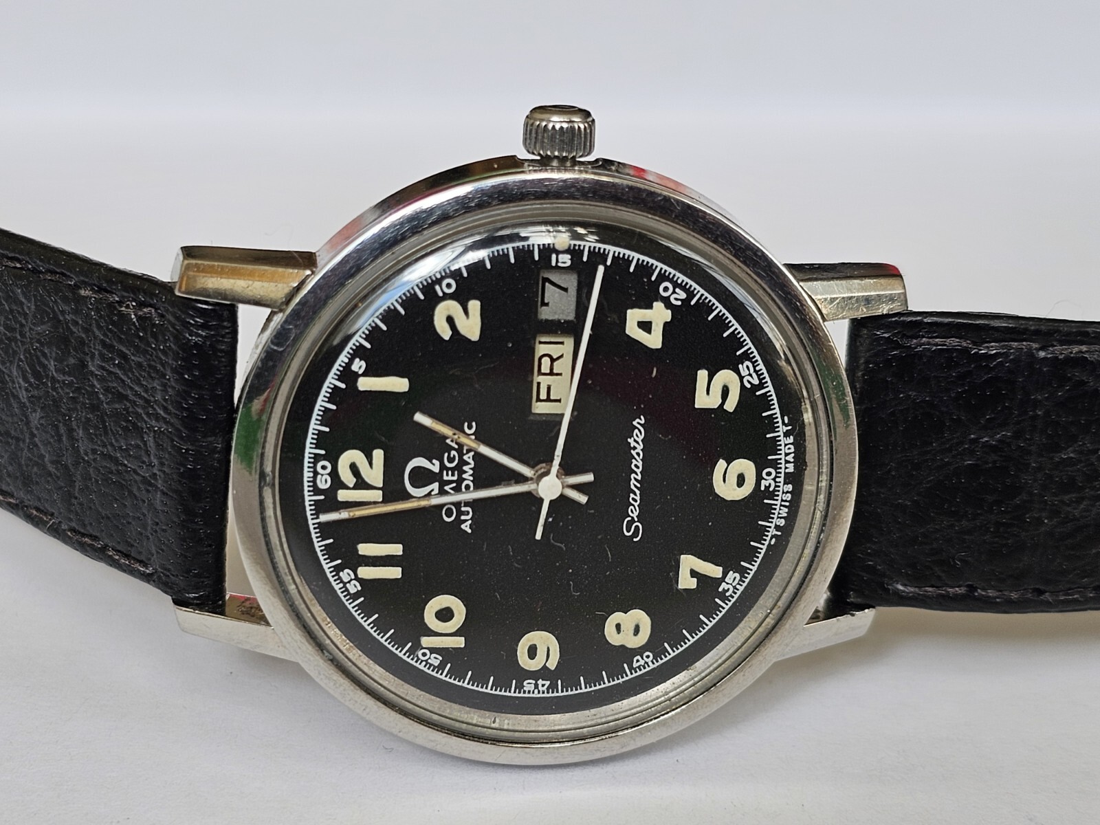 Rare vintage omega Seamaster military PAF Pakistan Air Force watch 166.0209