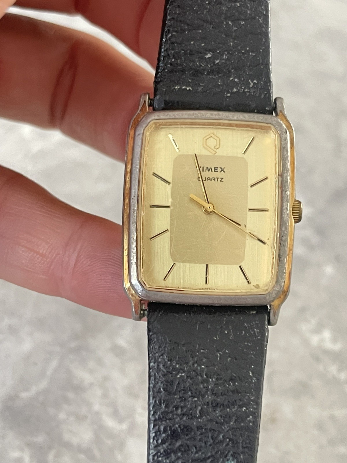 Timex Retro Vintage BA Cell 43 watch Gold Dial Leather Black Philippines 318