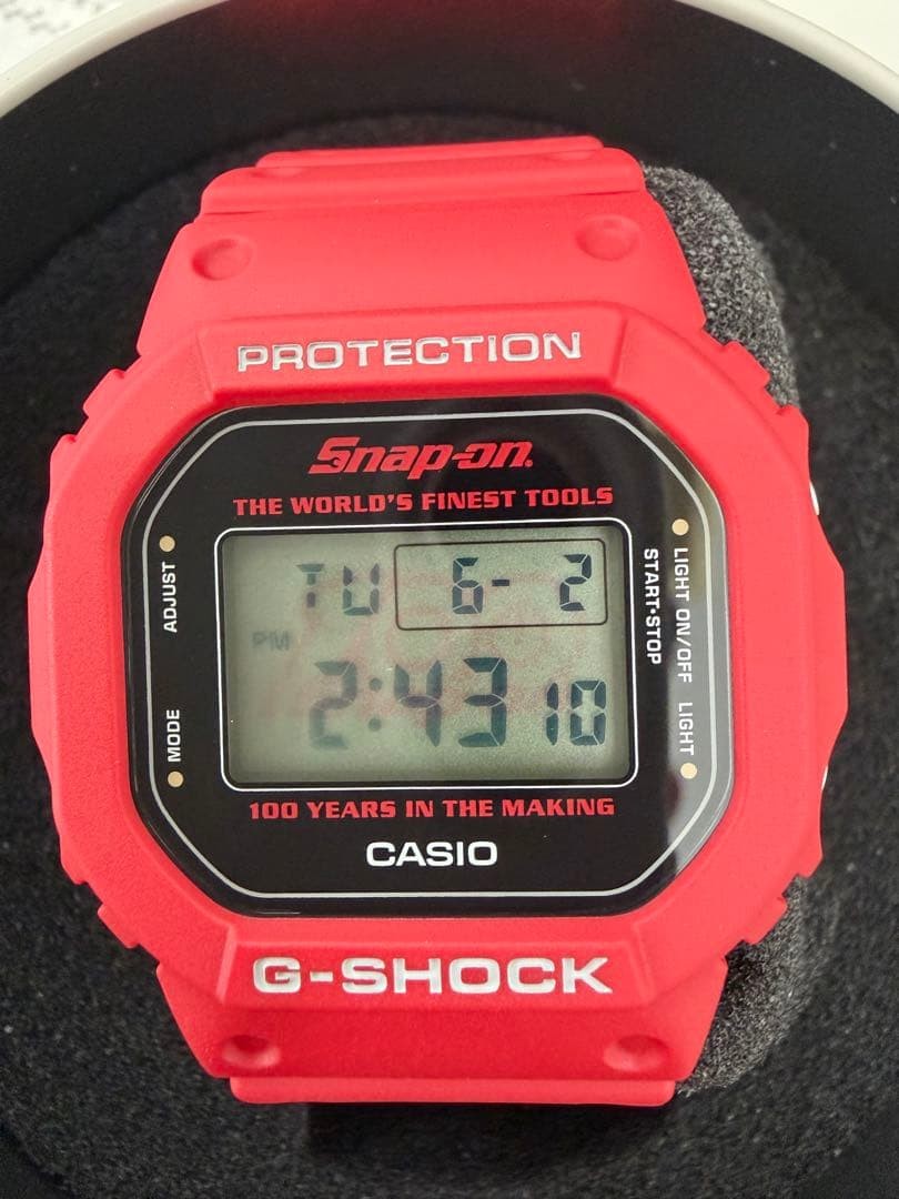 Casio G-Shock Snap-on 100th Anniversary Limited Edition Red Watch CAS060GS