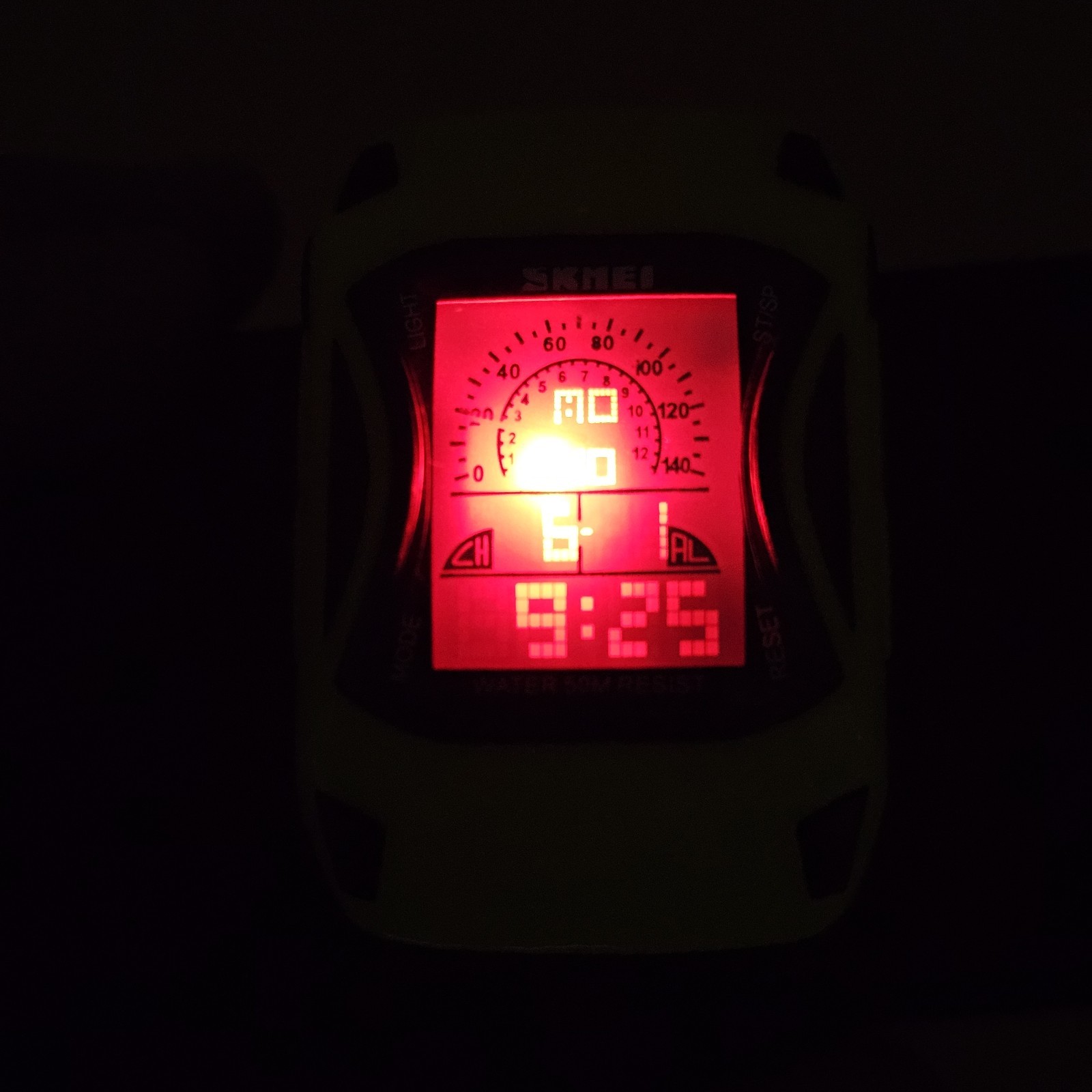 SKMEI Lamborghini Speedometer Men’s Digital Alarm Day/Date Watch New Battery