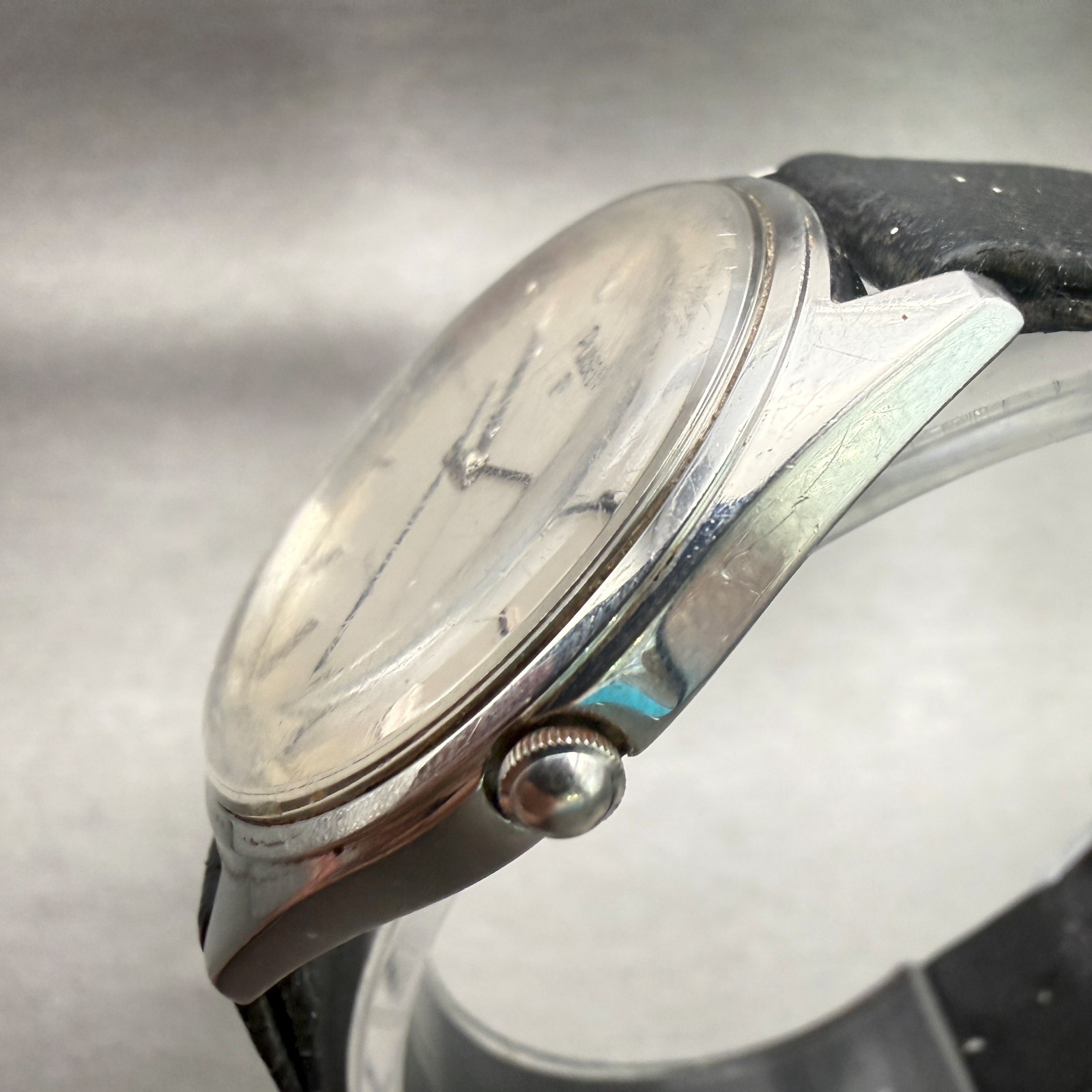 Seiko Pulsar Watch Men 34mm Silver Dial Silver Tone Round Y551-7009 New Battery