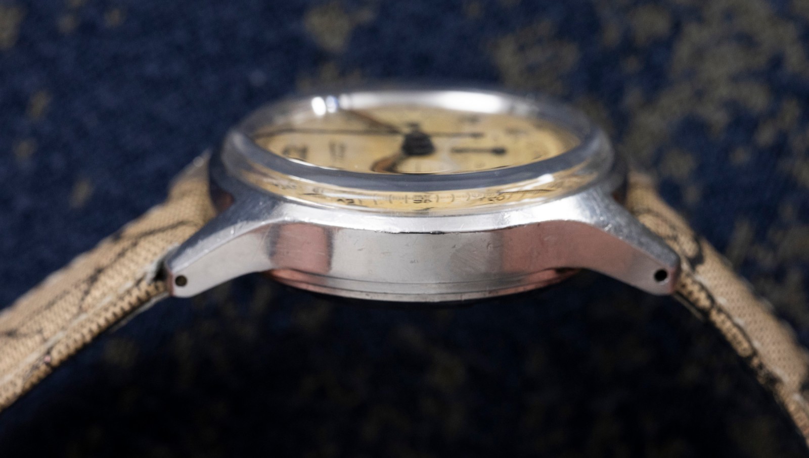 Tissot Chronograph – Cal 27CH – Omega Crown – Tropical Butterscotch Dial – 1947