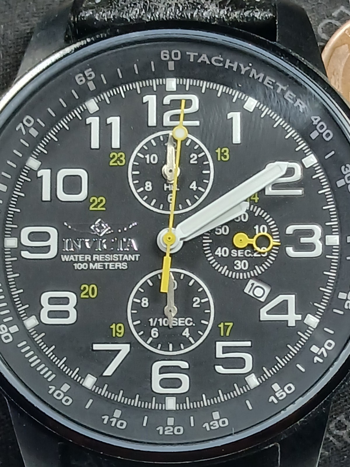 Invicta 3332 Rare Left-hand I-Force Chronograph Mens Quartz Watch