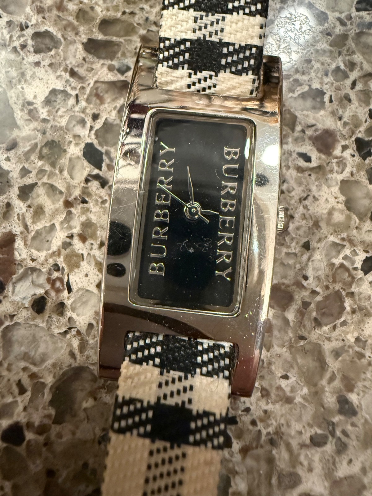 Burberry Black Face and Traditional Burberry Plaid Band, Vintage, Classic Piece
