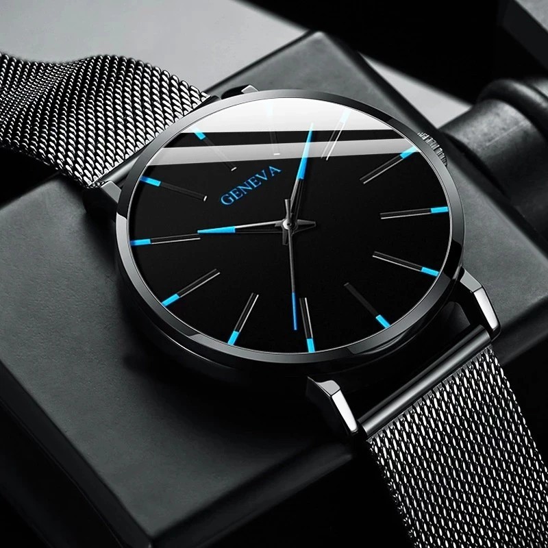 Waterproof Men’s Watch Stainless Steel Quartz Luminous Classic Watches Business