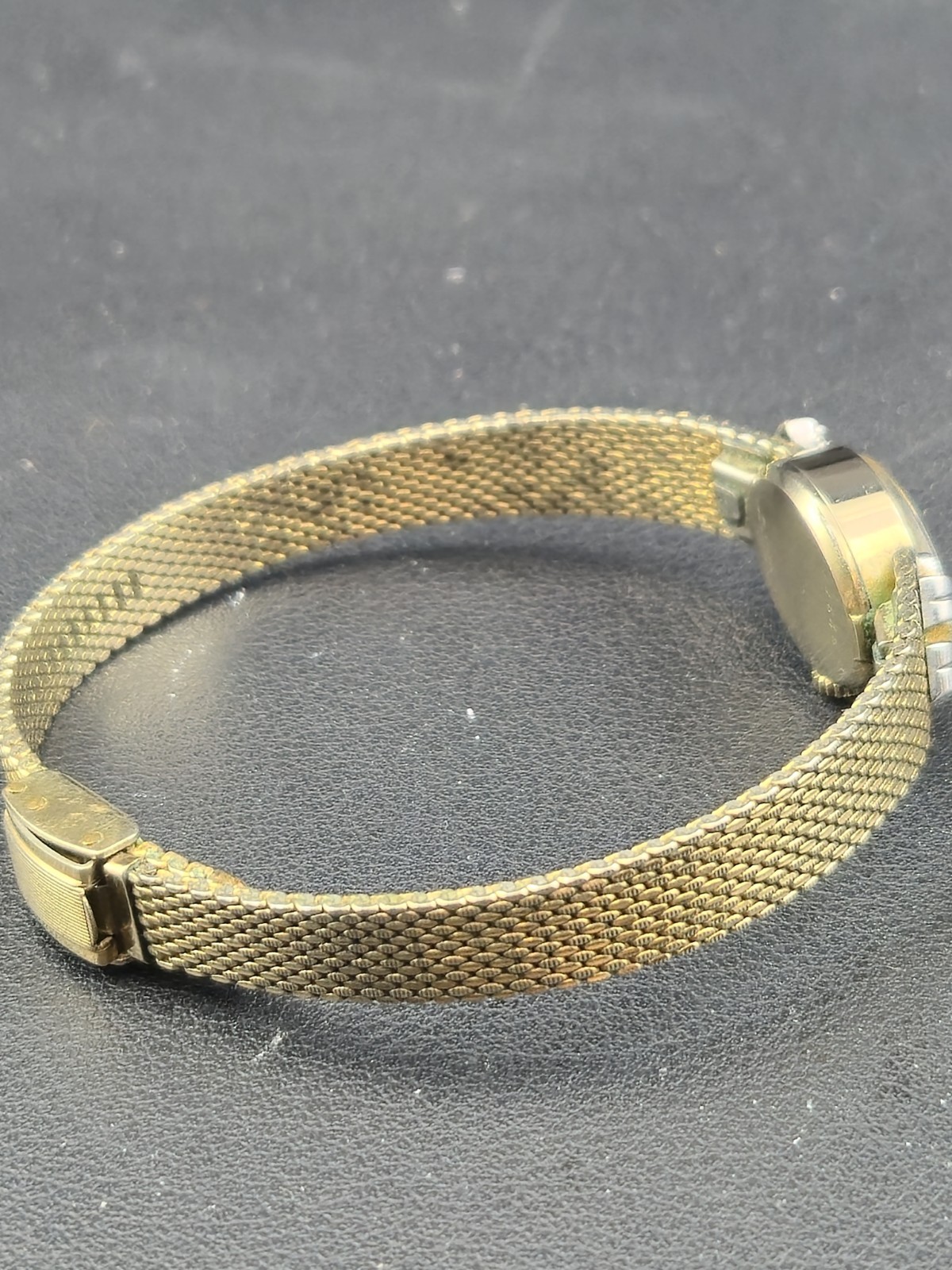1969 Bulova 10K RGP 14mm Ladies 23J Watch Runs w/ Finesse GF Mesh Band