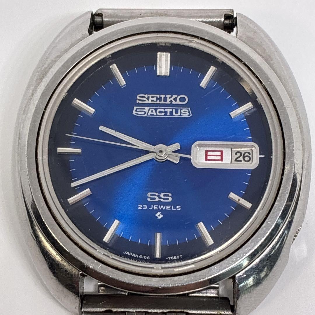 SEIKO 5 Actus SS 6106-7470 Automatic Blue Dial Watch